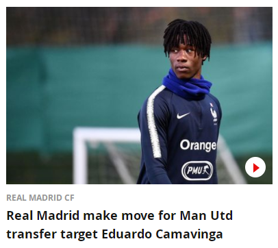 法国02年妖人标价8500万镑 引英超西甲抢人大战!皇马领跑众豪门