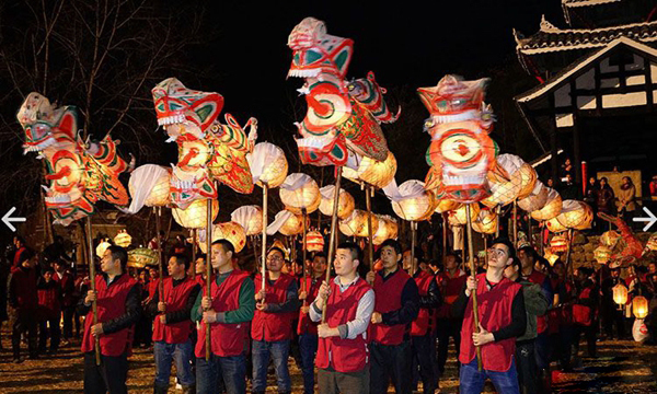 难得一见的湖南武冈首届滩里龙灯民俗文化节——舞龙灯大阵仗