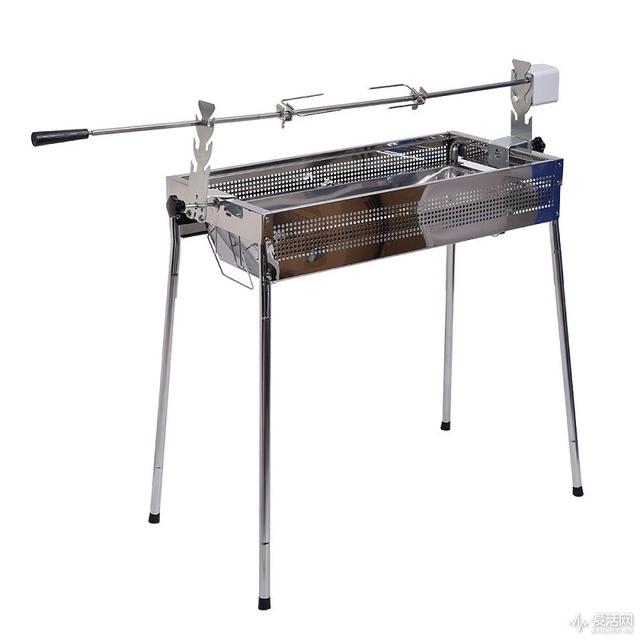 bbq一整只鸡怎么烤?放在这个自动旋转烤肉机上就行啦