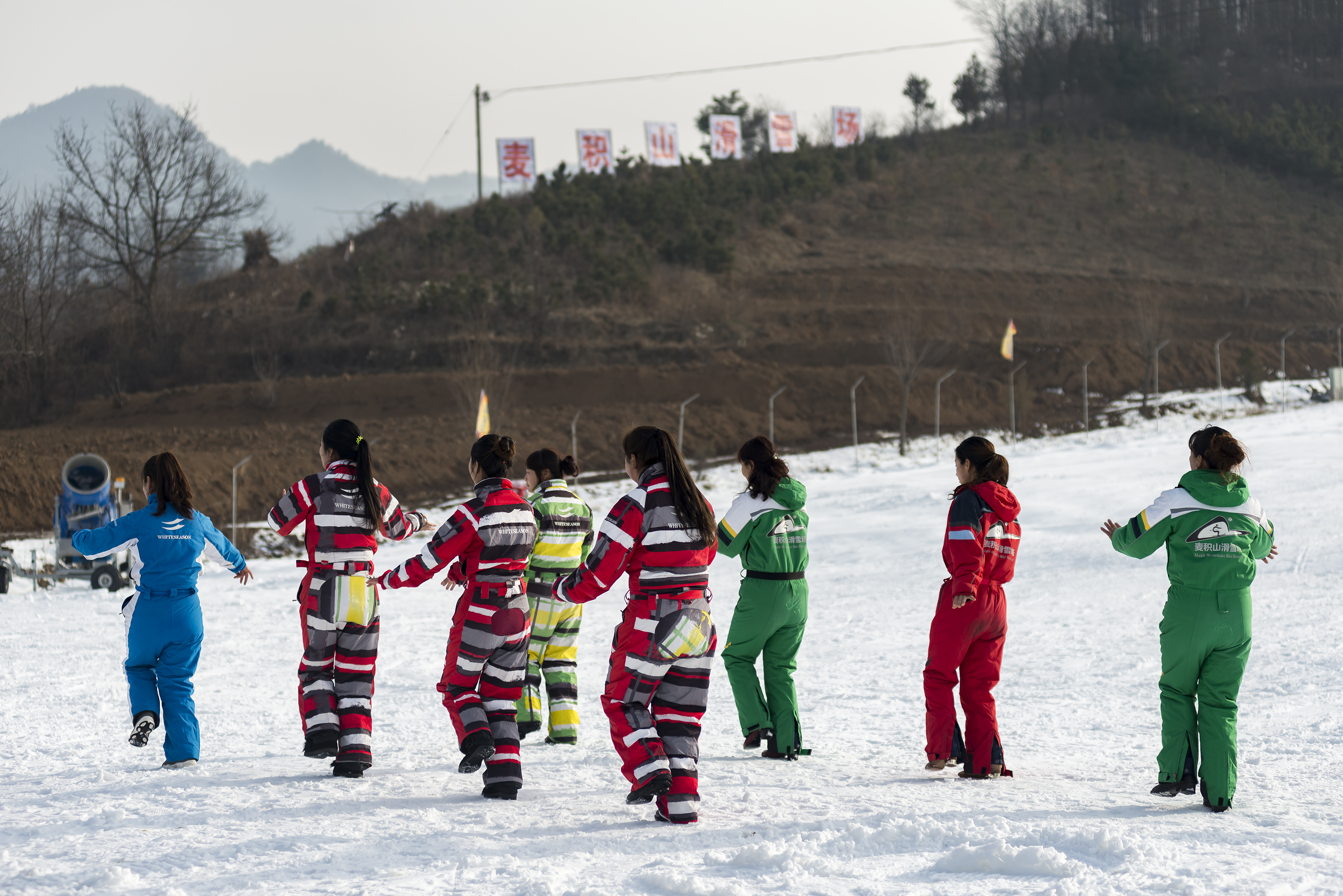 我在麦积山滑雪场玩了一把疯狂滑雪圈