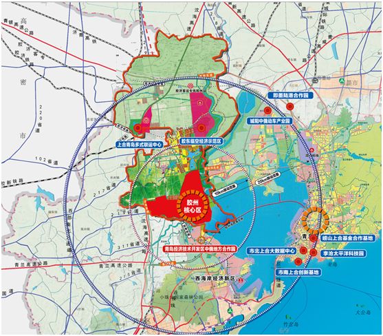 青岛上合示范区规划图图片