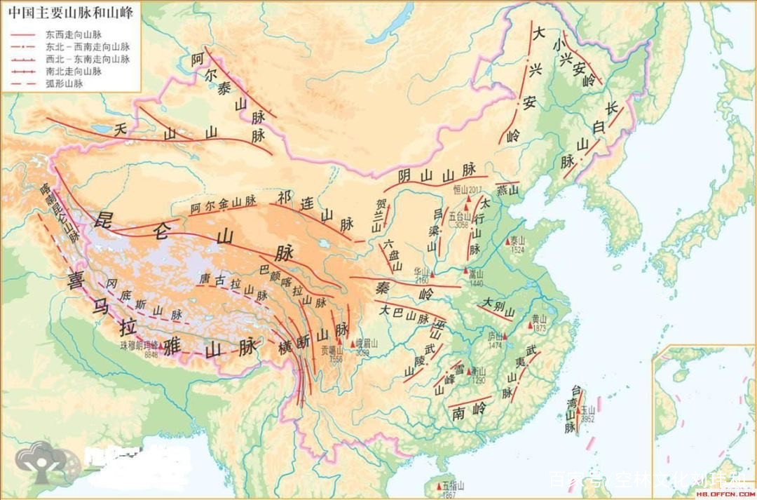 中国山脉图高清版大图的搜索结果_百度图片