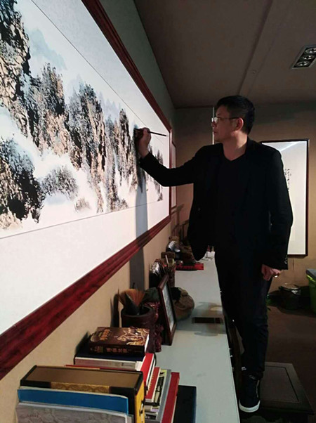 钱松青新作书画赏析