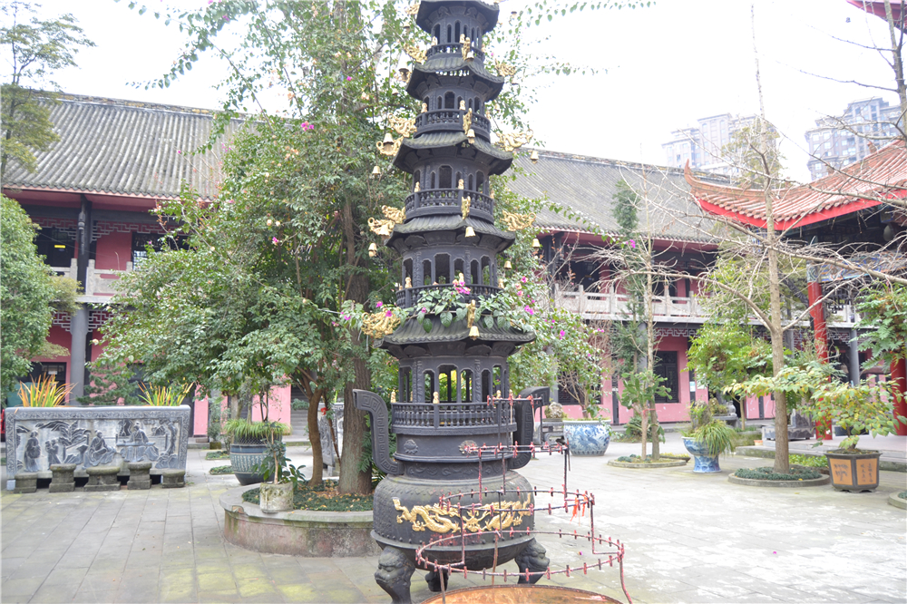 南岳明心寺,温江最早佛教寺庙