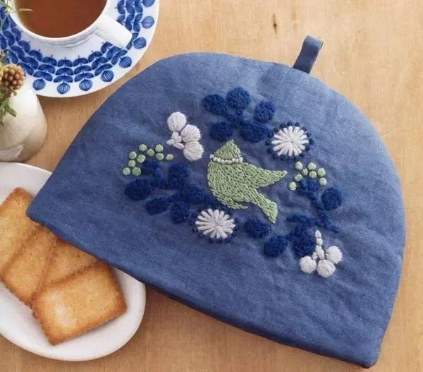 手工刺绣:45款温暖的毛线绣,针法简单,让我们的服饰变得更美丽