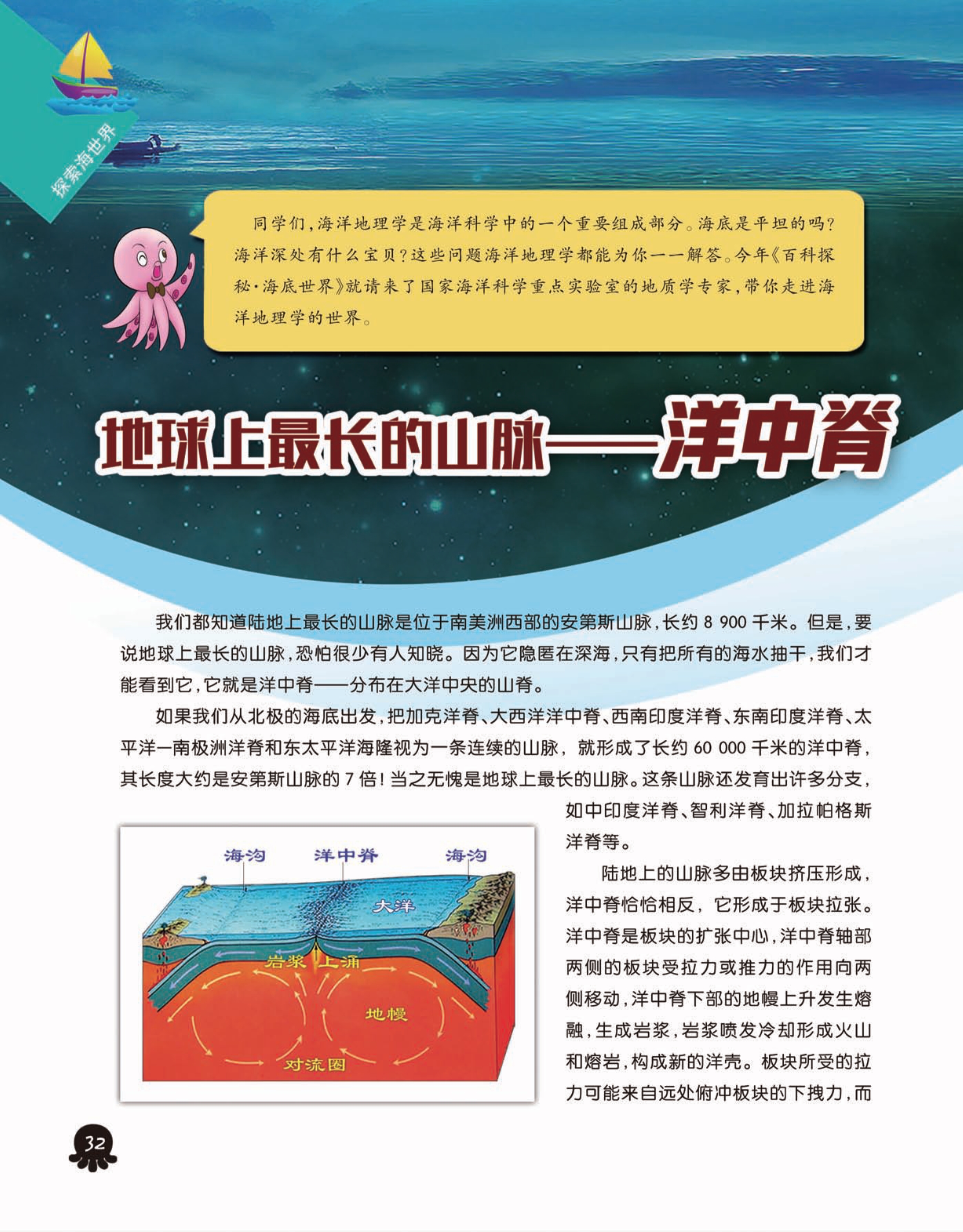 地球上最年长的山脉——洋中脊