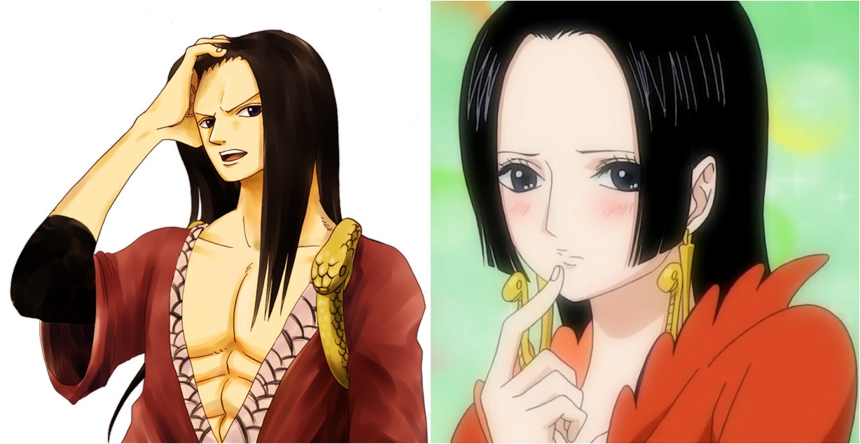 海贼王:当动漫角色变性后,路奇神似罗宾,佩罗娜变可爱的男孩子