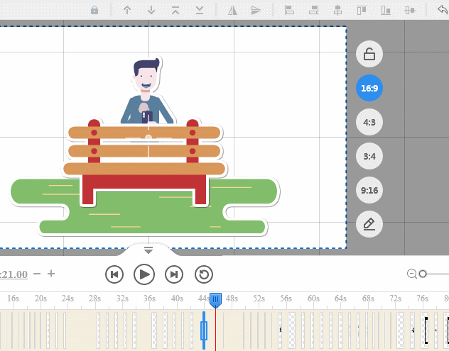 「白板解说器」万彩手影大师|调整元素对象图层