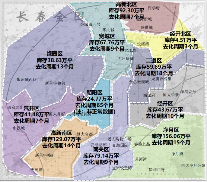 长春市最新区域分布图图片