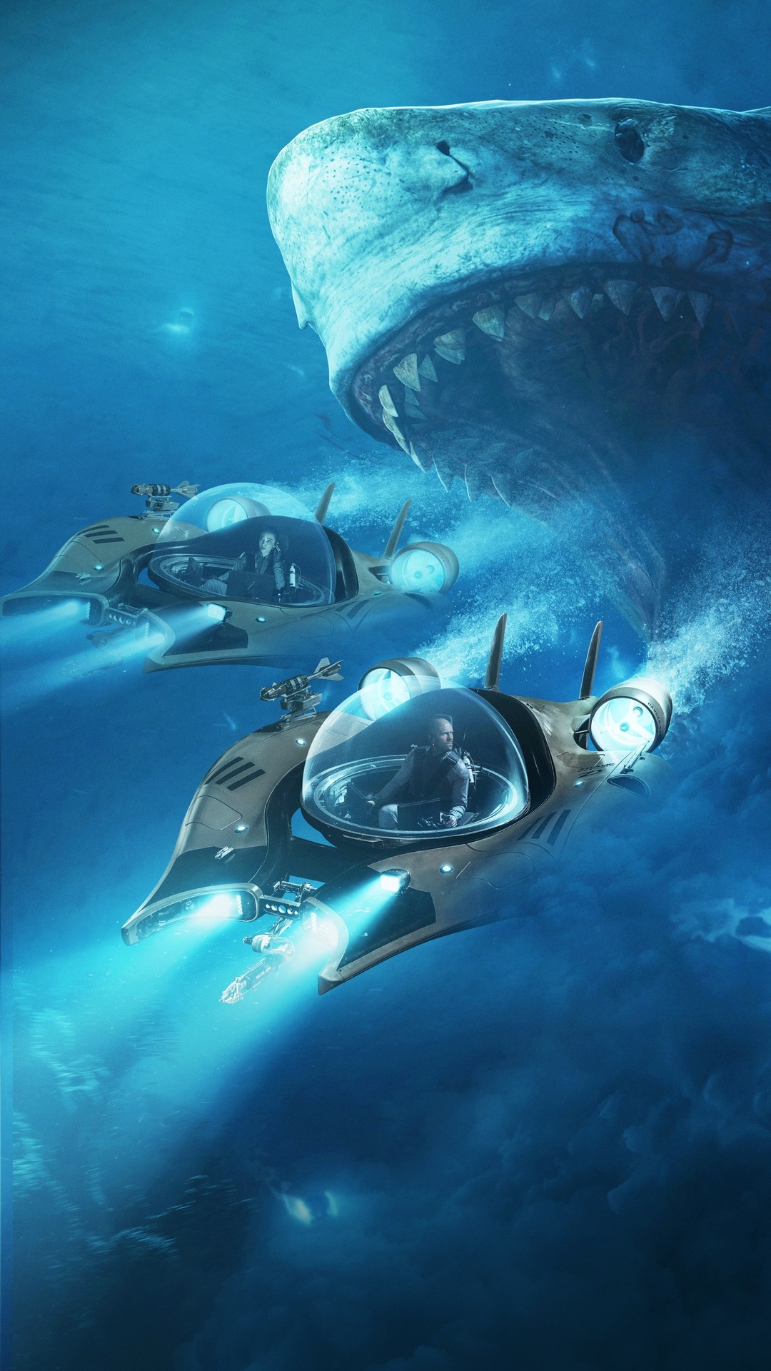 高清手机壁纸:巨齿鲨