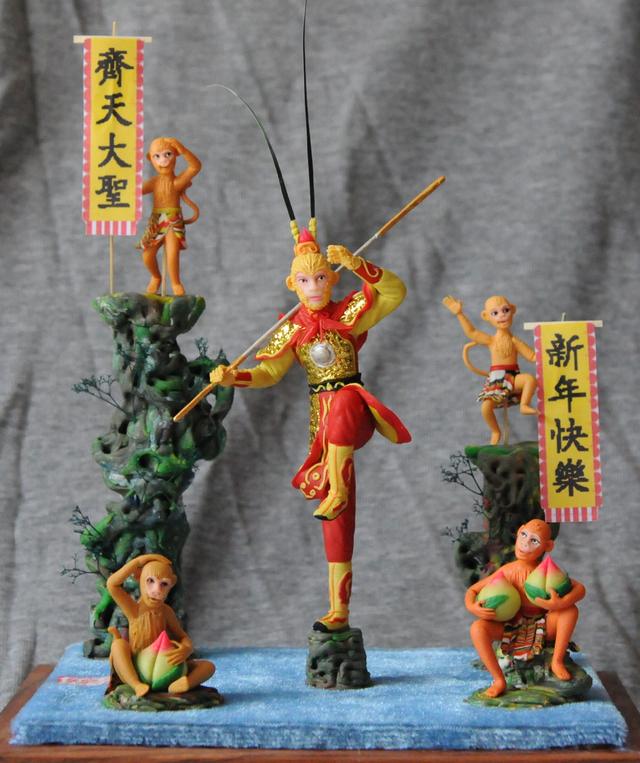 北京第四代泥人张捏面艺术传人王翊竹面塑艺术作品欣赏