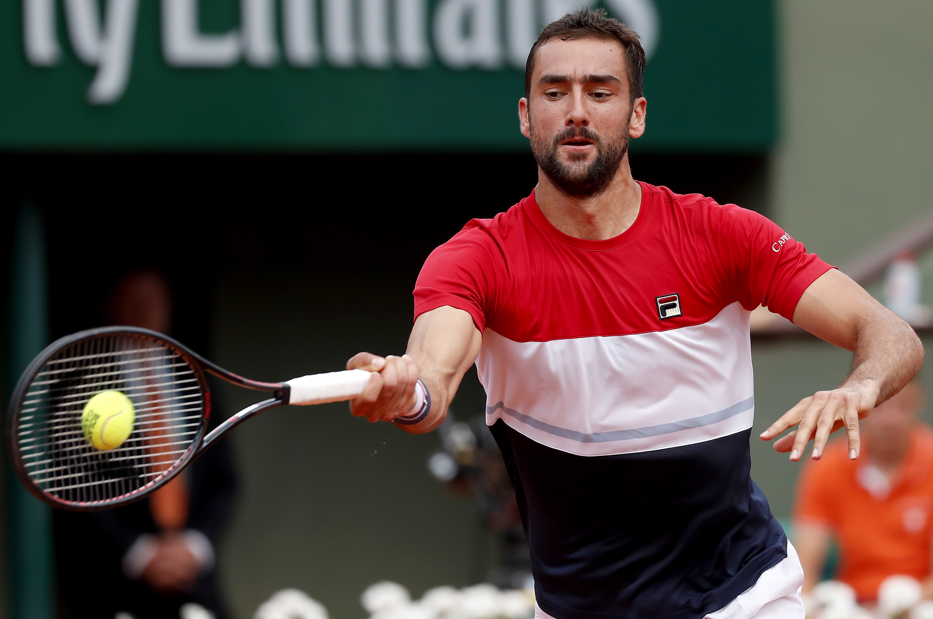 网球——法网:西里奇晋级男单八强(5)