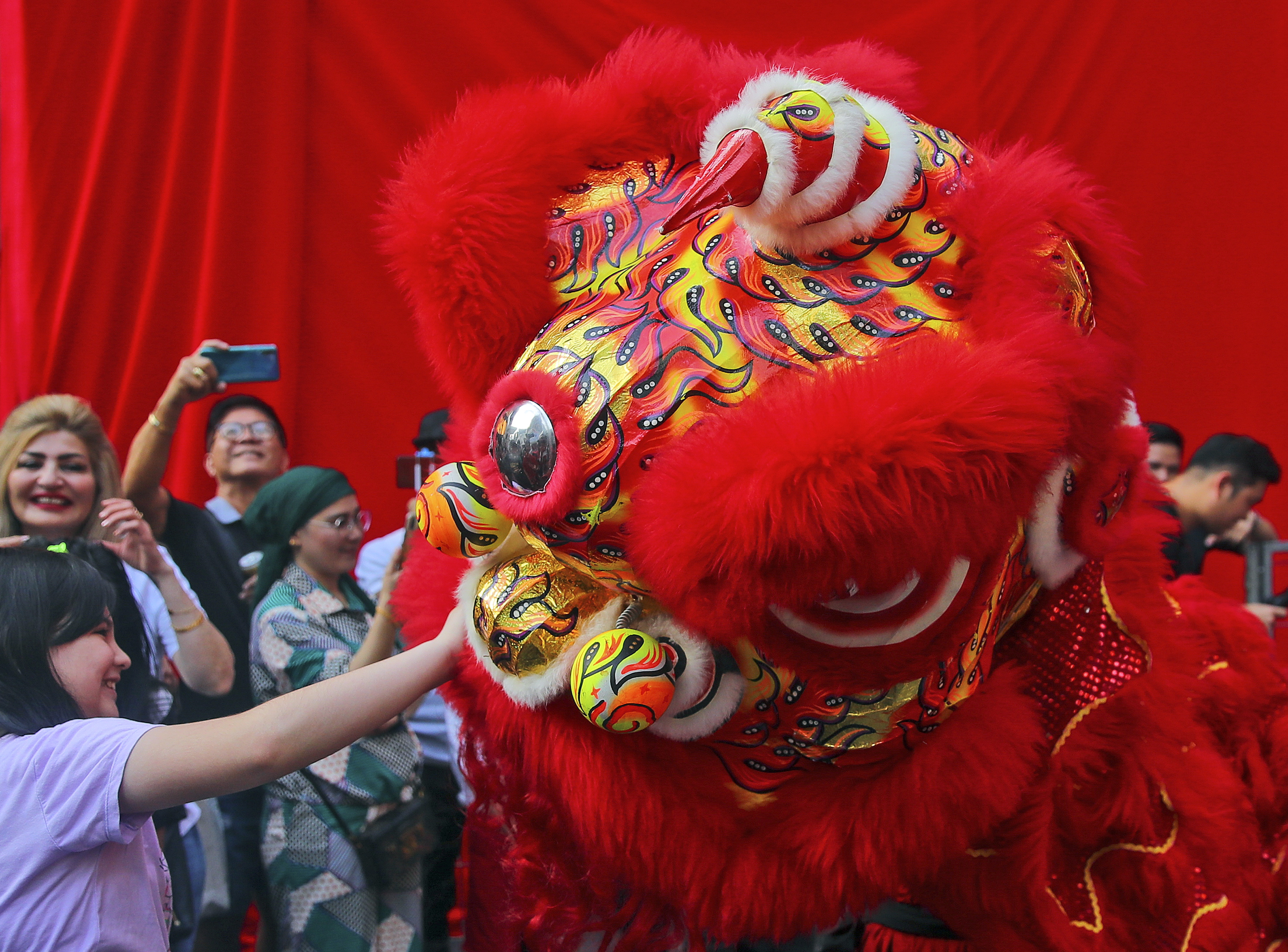 吉隆坡:舞狮迎春节
