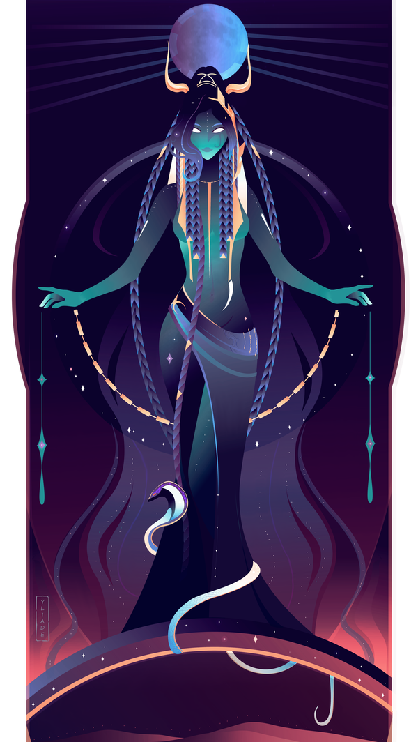 画师yliade作品欣赏:充满了迷幻的异域风彩