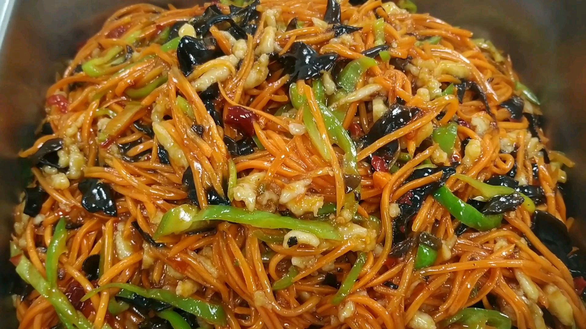 食堂版的炒菜,鱼香肉丝