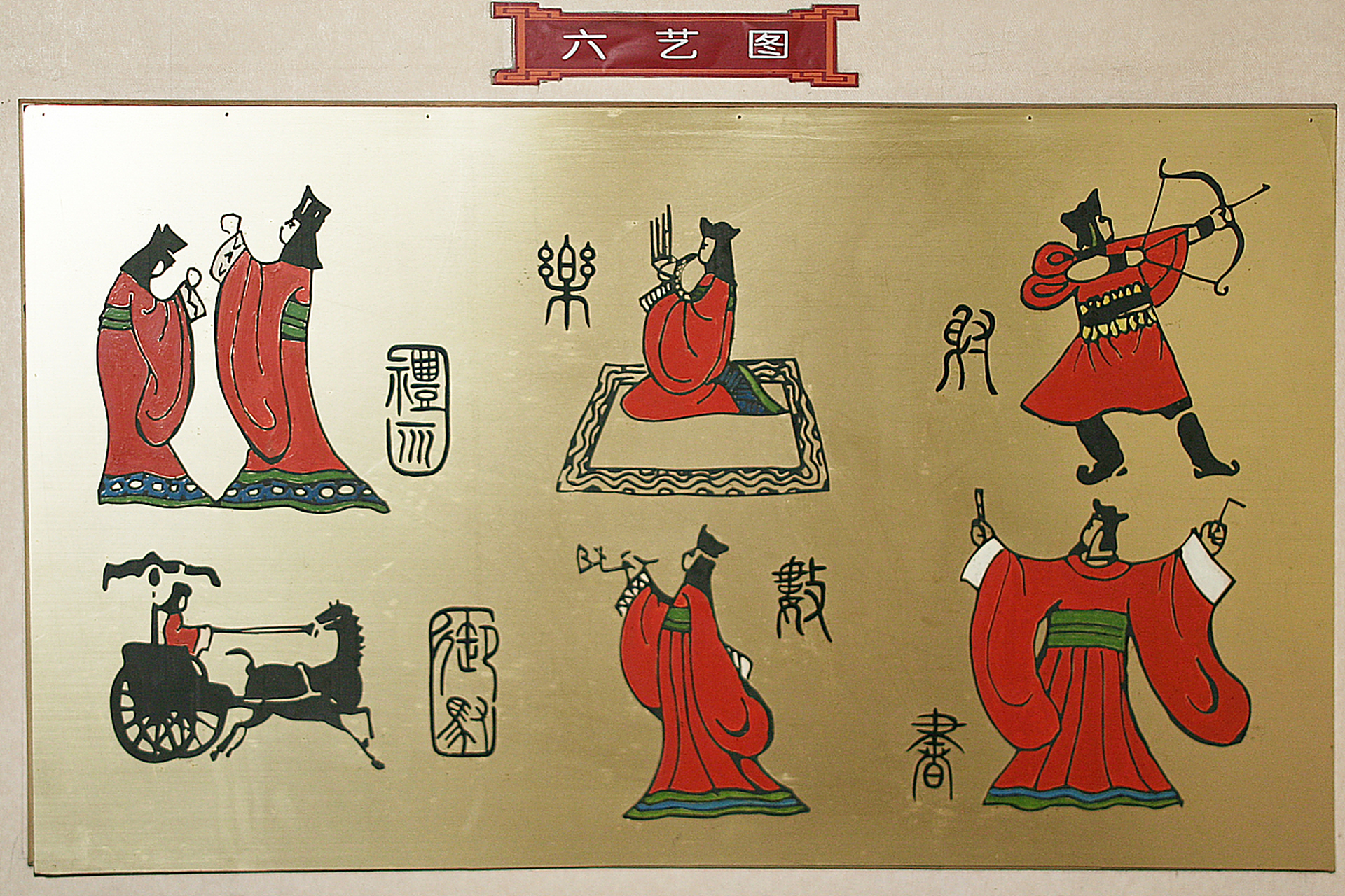 古代的六艺(也被称为"六经")是指儒家经典中的六部经书,是中国古代