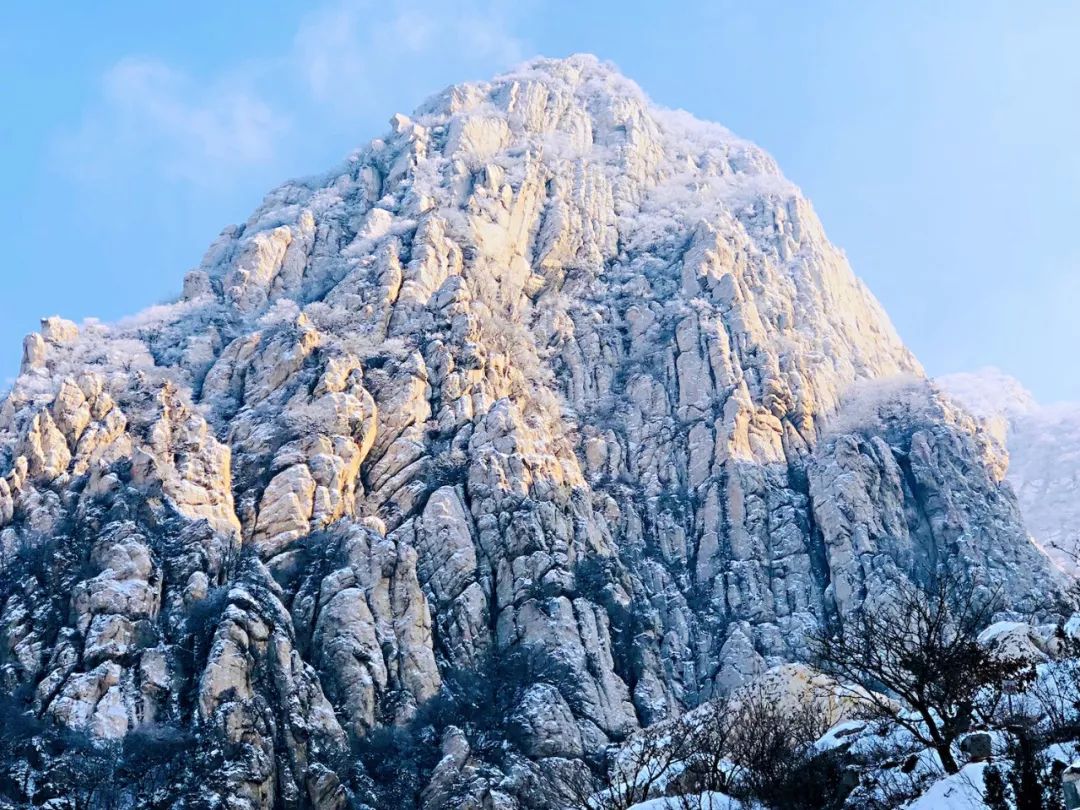 美轮美奂!嵩山三皇寨的雪