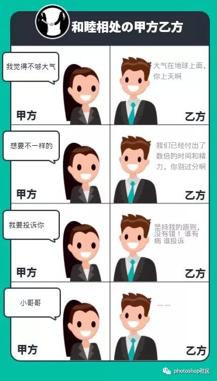 和睦相处的甲方乙方