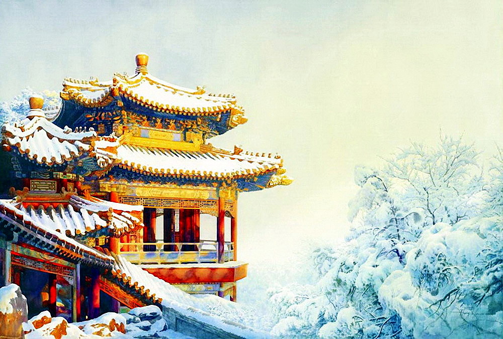 水彩画:中国画家黄有维笔下的老北京,太美了