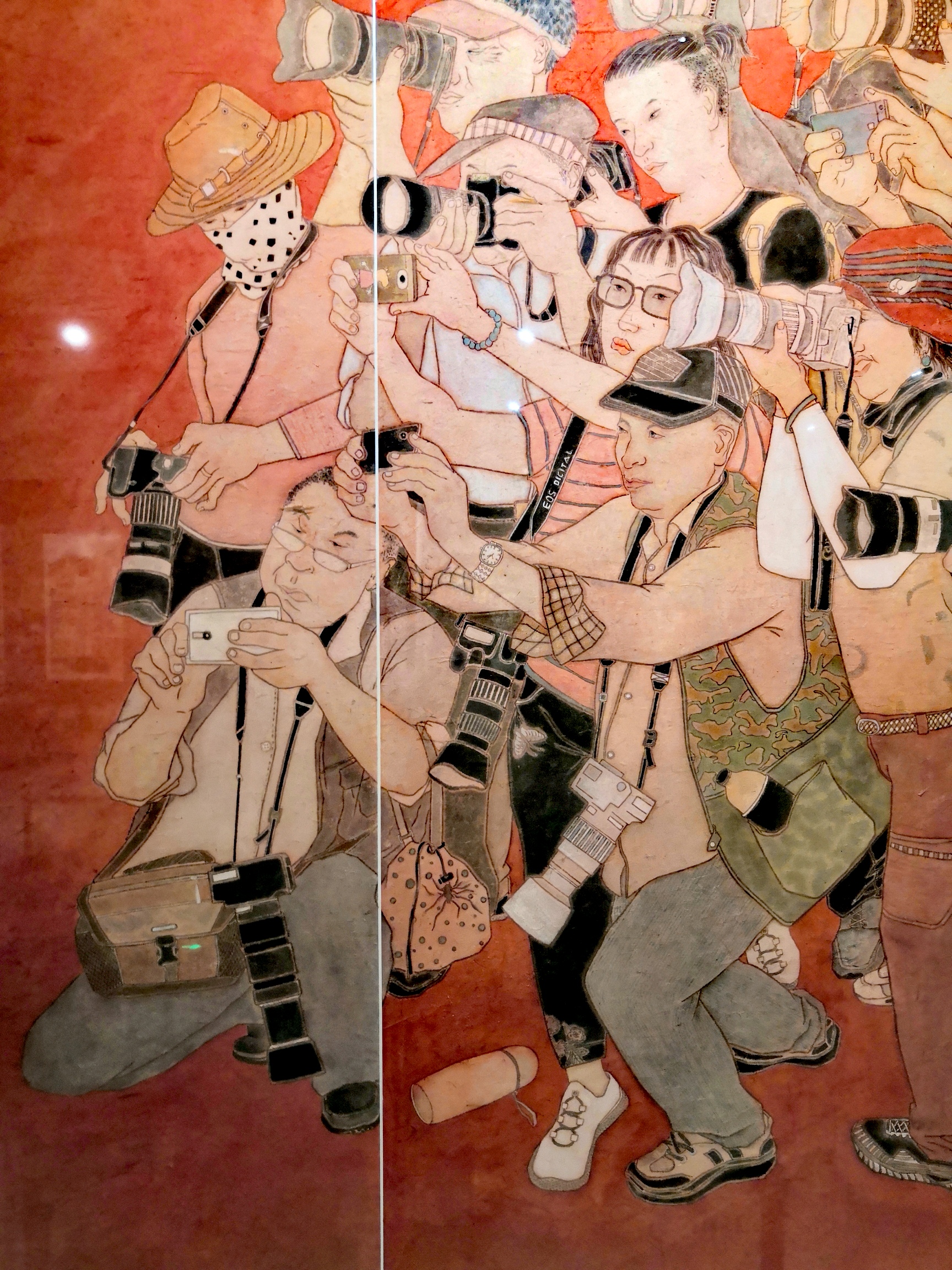 有一部分现代中国画,题材越来越贴近生活,内容接地气