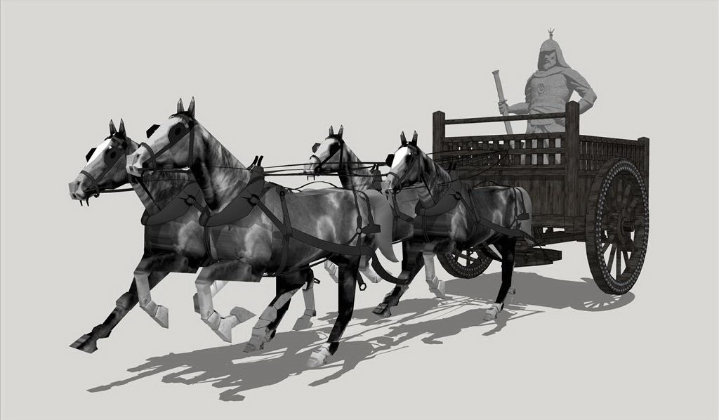 秦人尚武,秦国的战车有多强?《诗经》里用151个字就说得很清楚