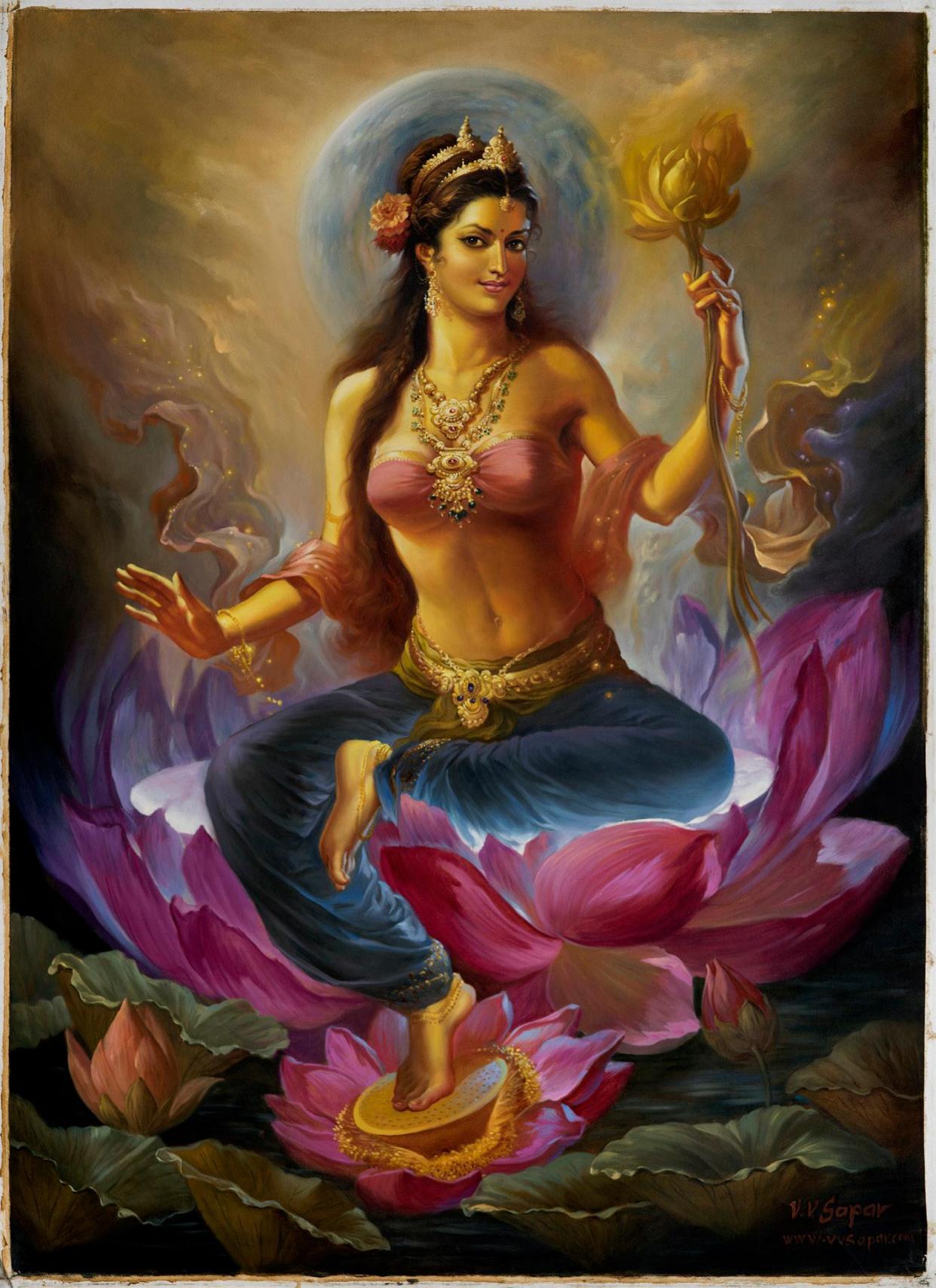 顶礼具光胜度母,安立一切三真如, 正具寂灭威神力,摧魔起尸夜叉众.