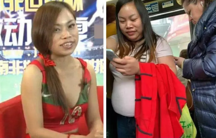 网红"凤姐"买菜被偶遇,身材发胖像大妈,一路小跑裤子都跑掉了