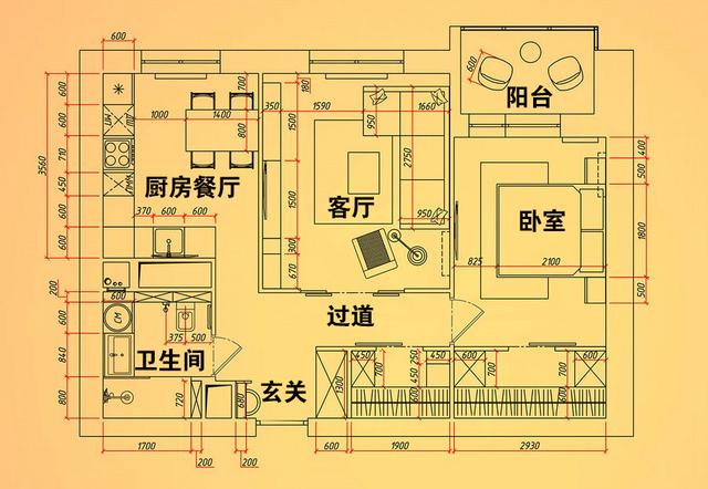 小户型现代简约风装修,电视柜背景墙设计很漂亮,阳台改造休闲区