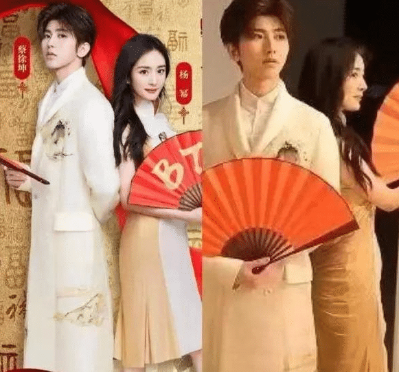 蔡徐坤与杨幂合作,年轻12岁的坤坤,在大幂幂面前笑得好开心