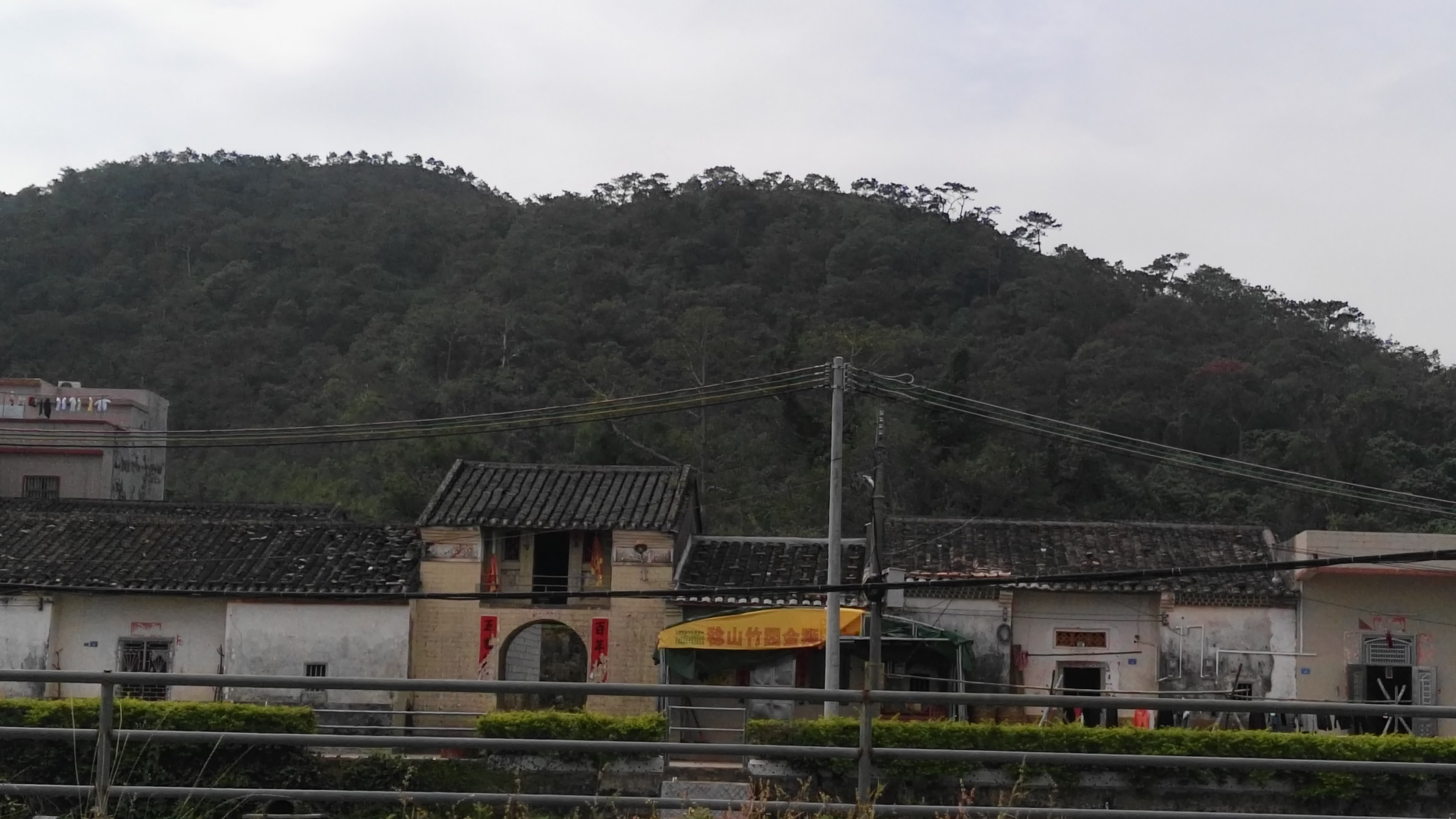 惠州稔山镇竹园村,一条厦深高铁就从村边经过的美丽村庄