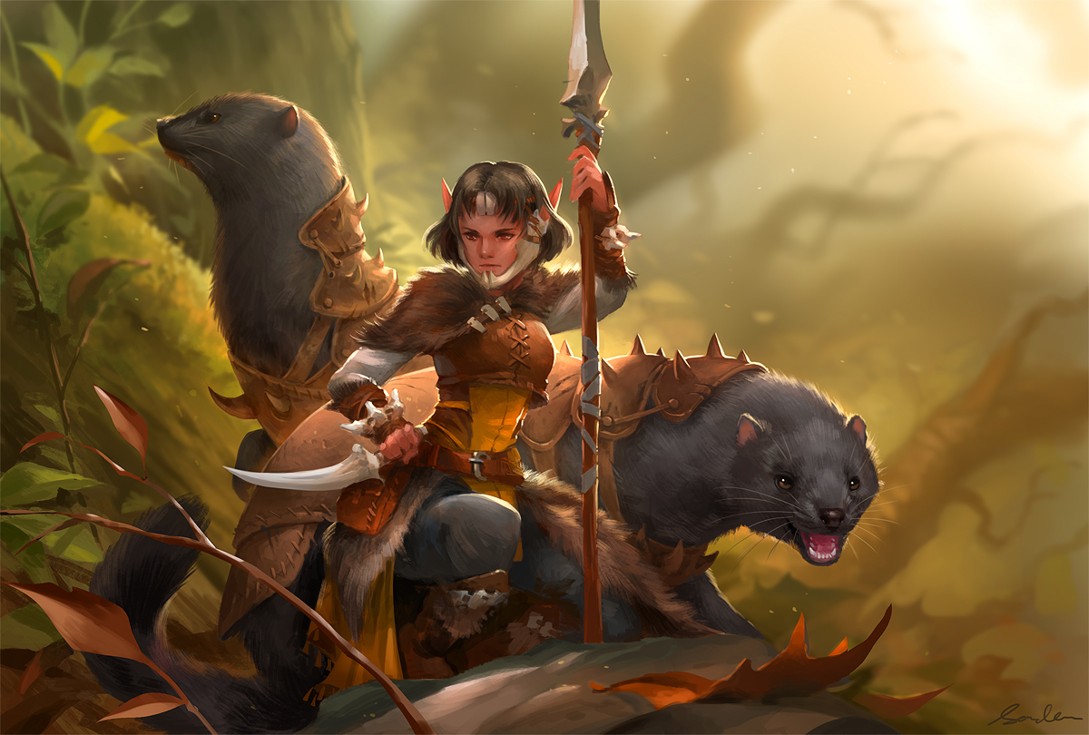 新加坡插画师sandara魔幻题材神兽系列插画 新加坡插画师sandara魔幻