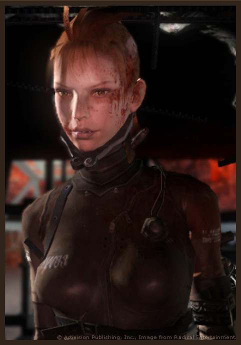 伊丽莎白是"黑光计划"中唯一的幸存者,她和a哥一样,都是被病毒夺舍的