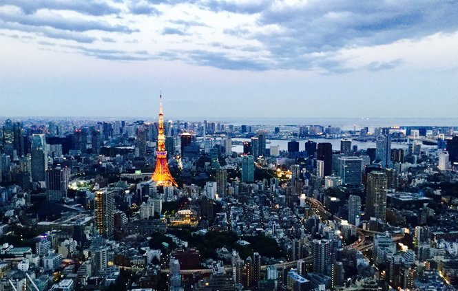 東京塔,東京的標誌性建築,整個東京的景色盡收眼底