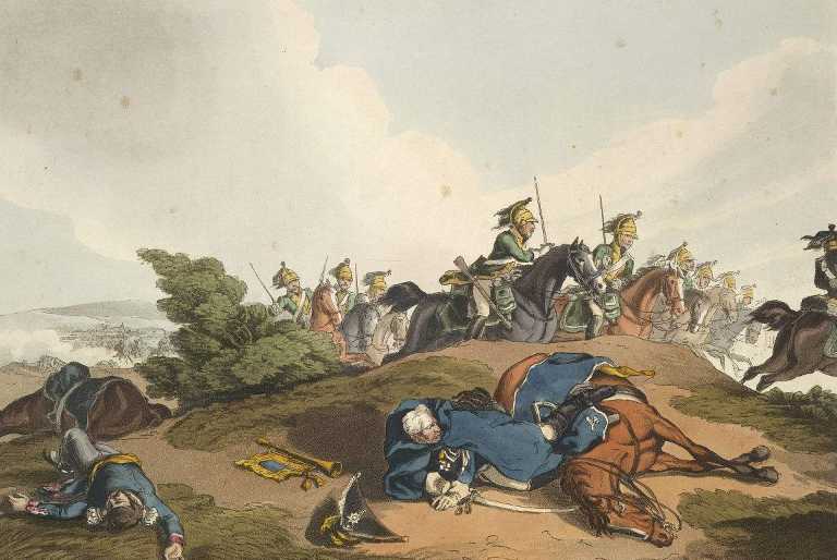 滑铁卢战场上的前进元帅—布吕歇尔