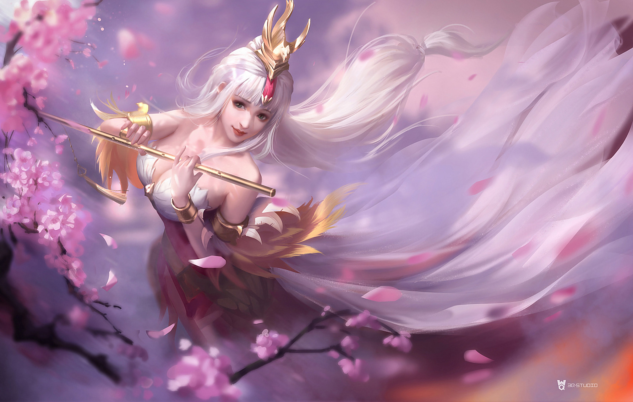 2018年度神动态#网友创作的王者荣耀女神王昭君插画,除了美不知道说