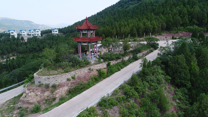 山东:盛夏航拍济南九重天风景区