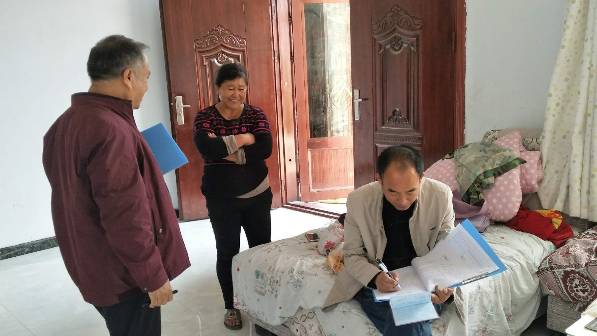 淮阳县曹河乡石营村再次集中进行网格化走访