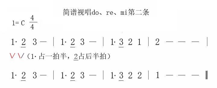 附点四分音符 简谱图片