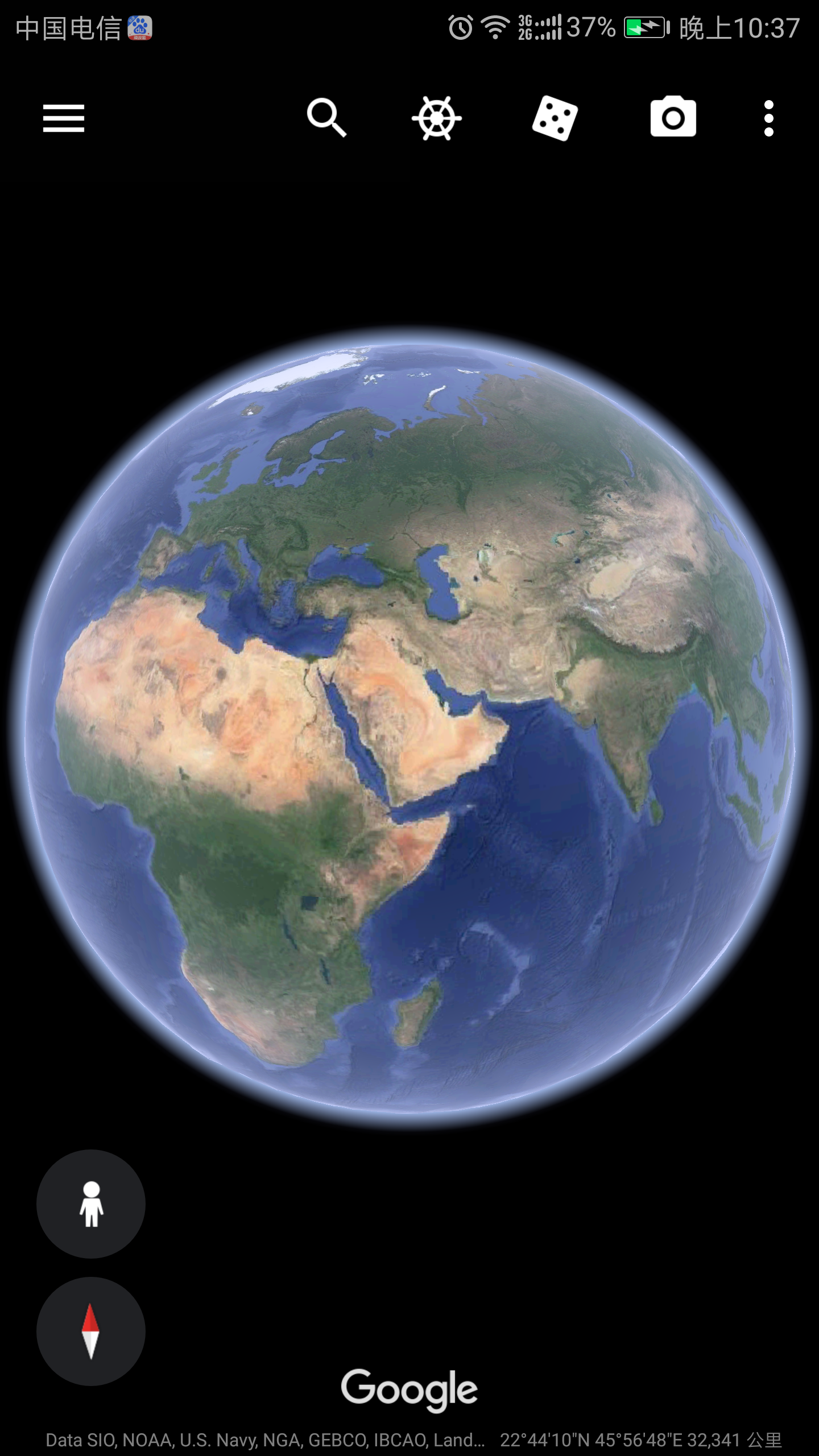 一个大胆的设想:通过谷歌地球,可以看到在整个地球上有很多地区在颜色