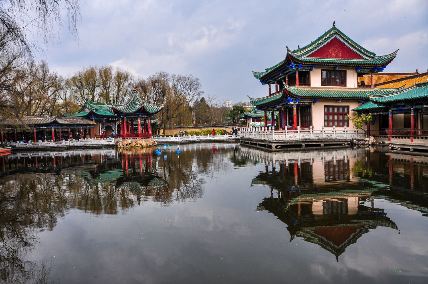 云南昆明翠湖公园自然风光