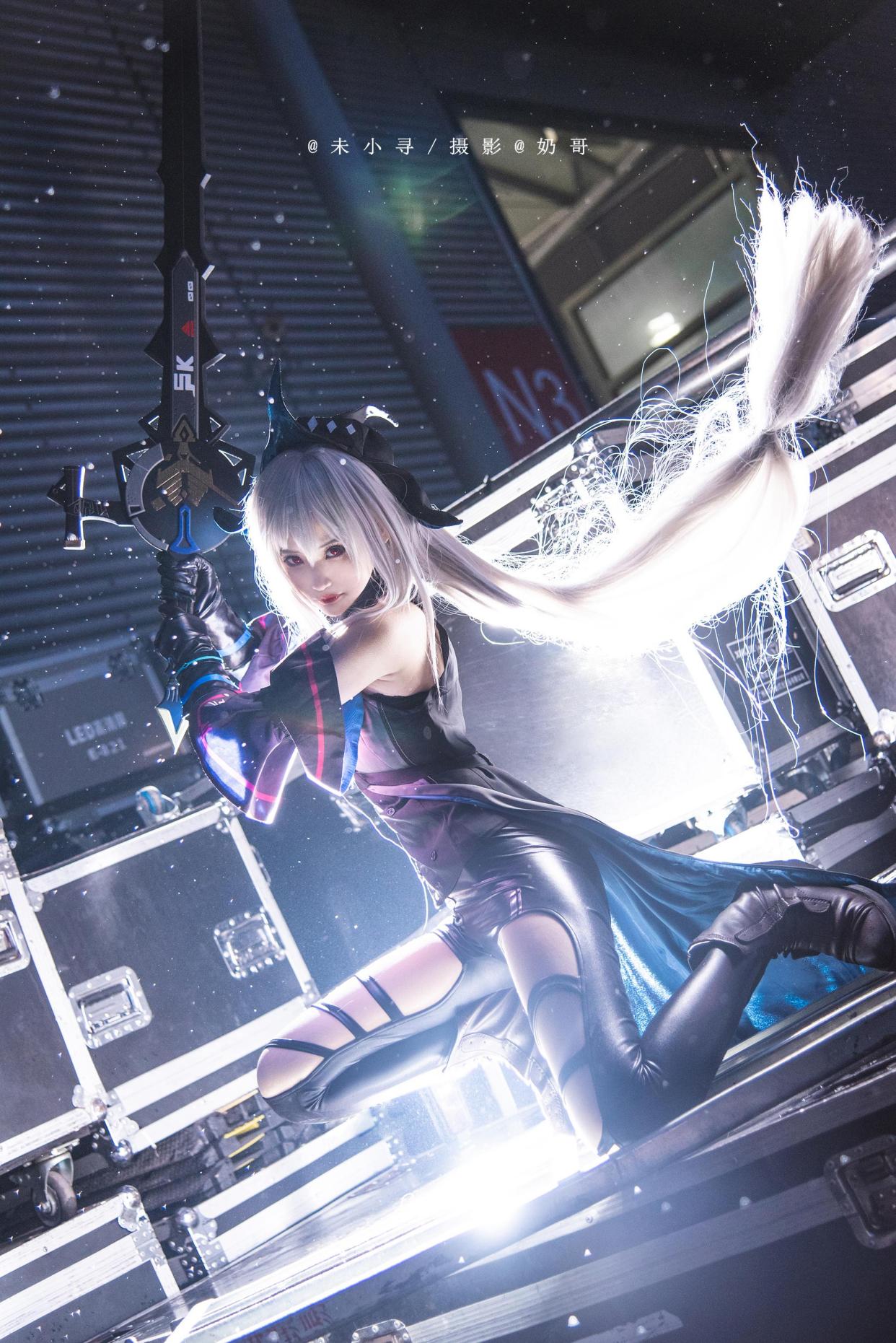 「明日方舟」斯卡蒂cos,太美了吧