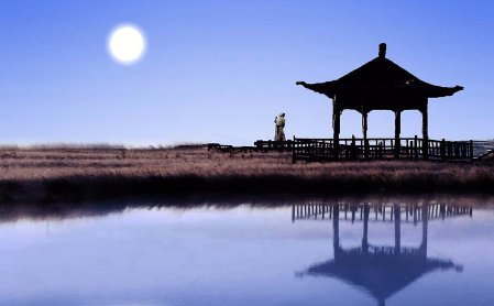 王勃送别诗二首,那年江月夜送人,寂寞离亭掩