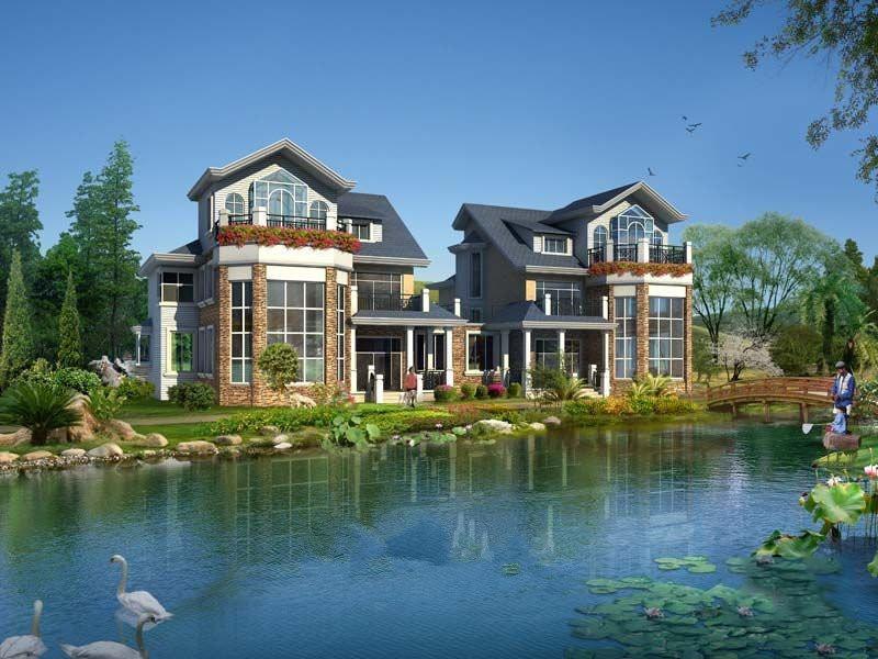 唯美湖岸别墅让盛世时光里回归乡故有您的一席之位