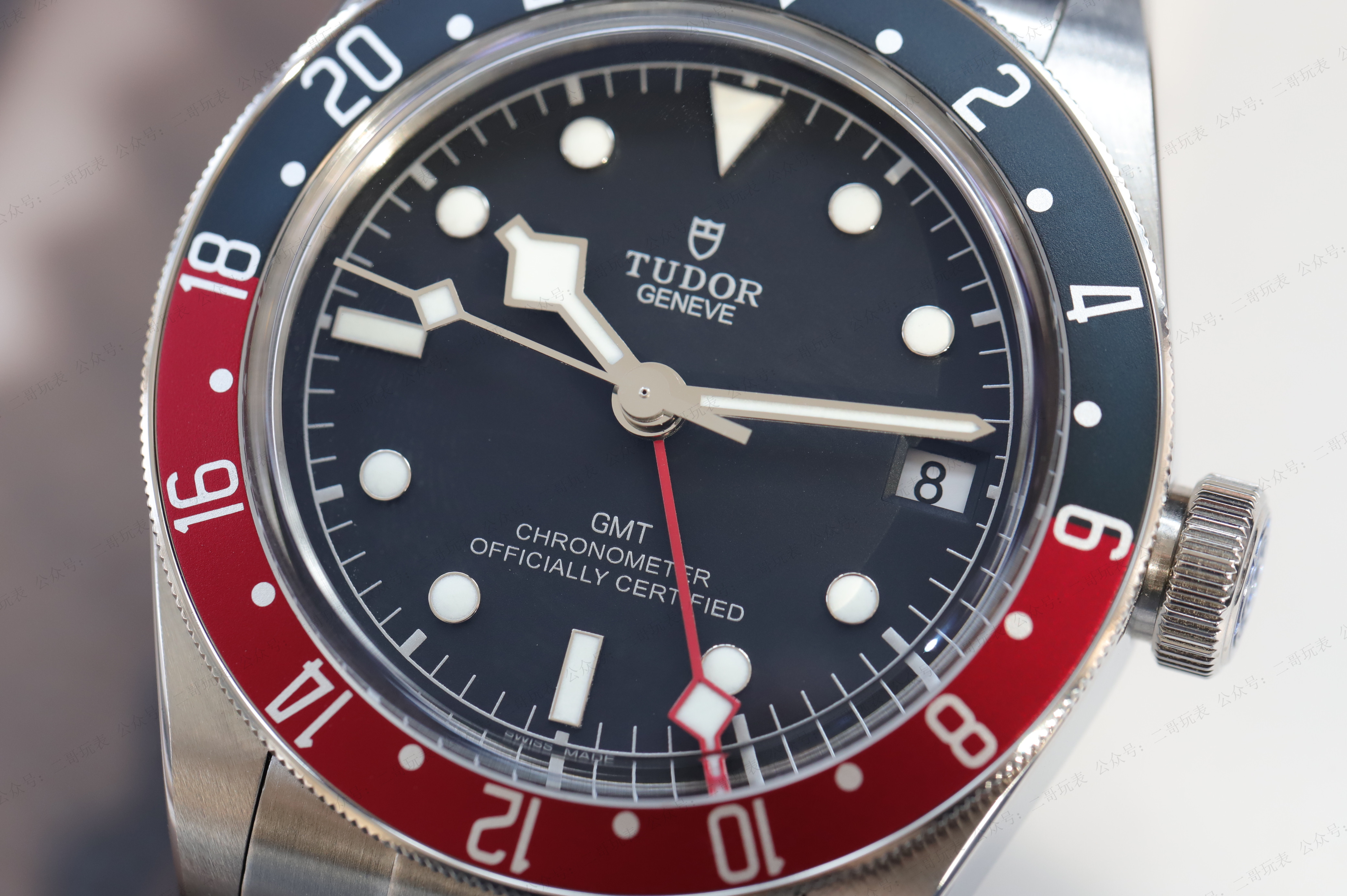 红与蓝之间的搭配,为您解析帝舵碧湾系列格林尼治型腕表