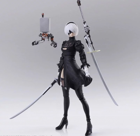 尼尔:机械纪元(nier: automata)》中的女主角"2b"为主题的可动式手办