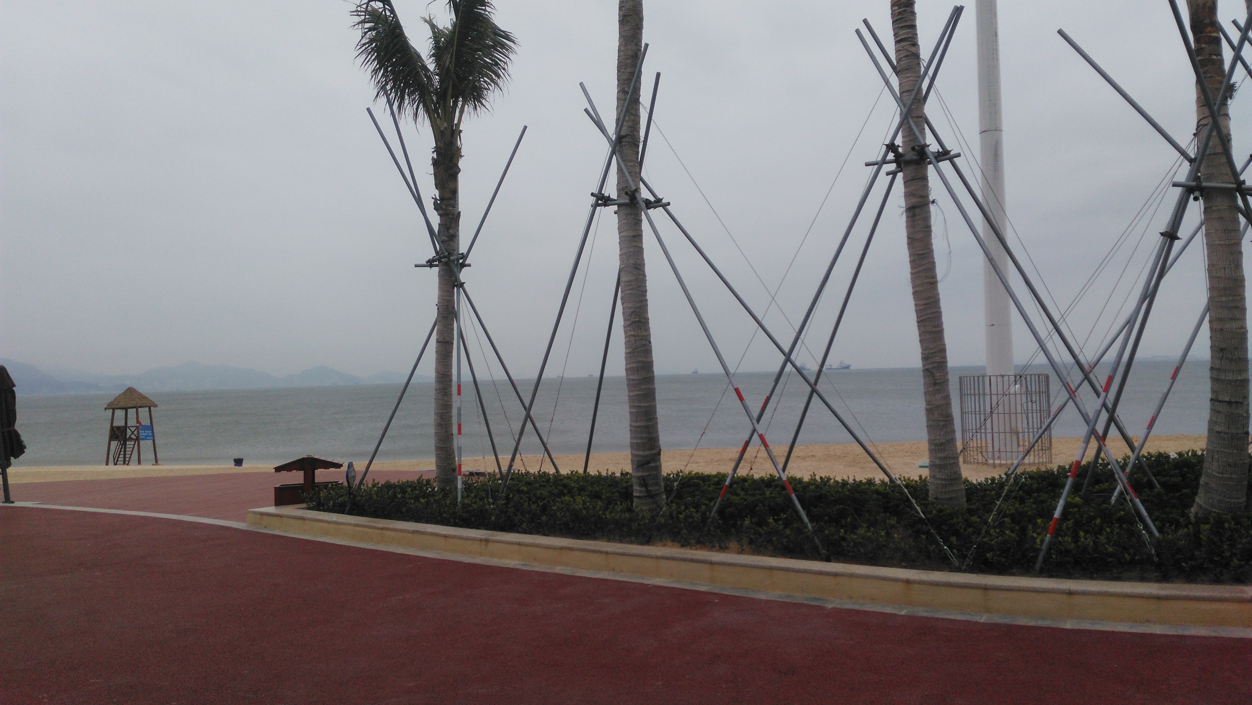 惠州霞涌黄金海岸实拍,这样的海边沙滩你喜欢吗?