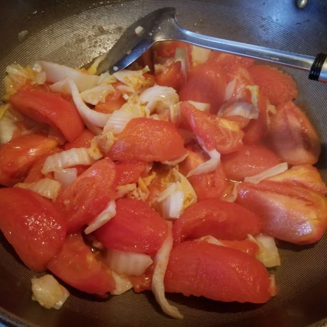 大白菜番茄炒鸡蛋,开胃好吃又快手,新手也能零失败