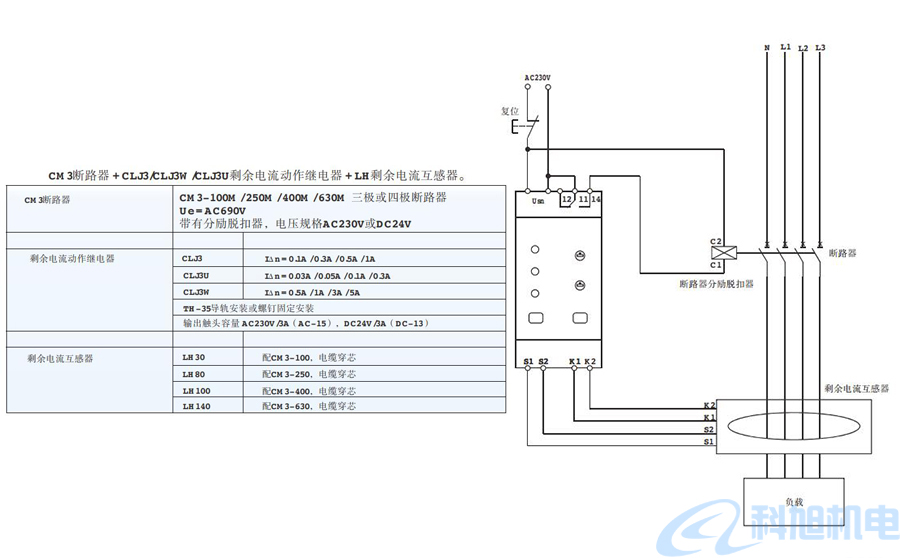 cm3-100m/334063a 1,额外附加fzt3状态上传模块的常熟开关塑壳断路器