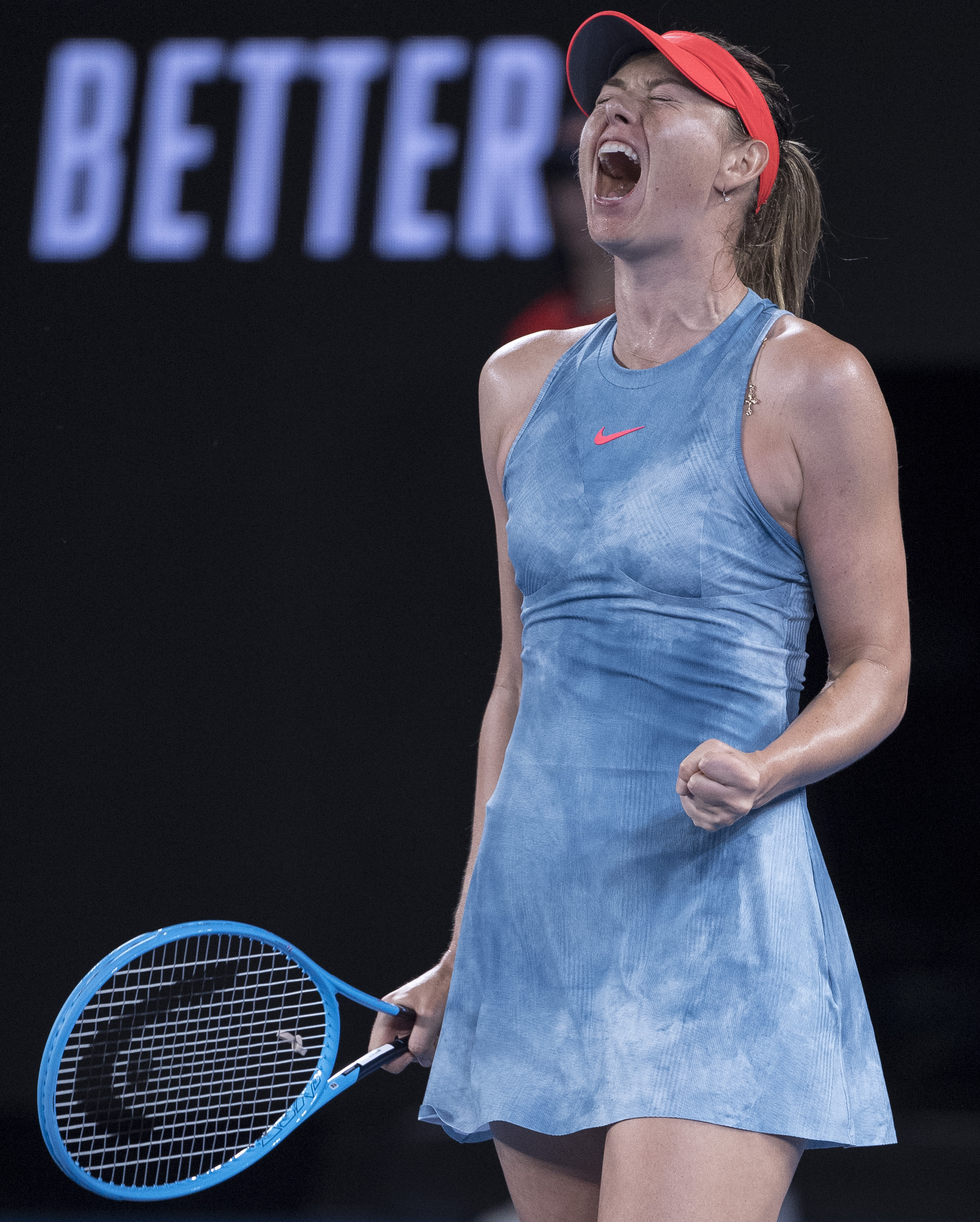 网球——澳网女单:莎拉波娃胜沃兹尼亚奇