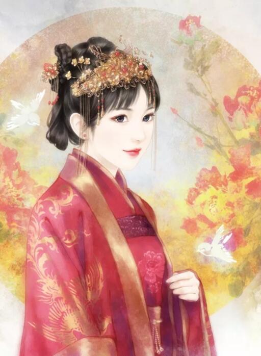 古风手绘绝代倾城美人壁纸:只愿君心似我心,定不负相思意